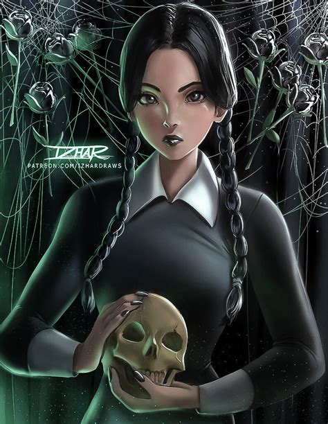 sexy wednesday addams art